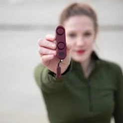 Nathan SaferRun Ripcord Siren Personal Alarm - Tigerlily/Red Dahlia