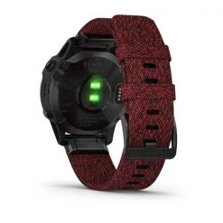 Garmin Run Fenix 6 Sapphire Smartwatch - Black DLC With Heathered Red Nylon Band 13 Garmin Run Fenix 6 Sapphire Smartwatch - Black DLC With Heathered Red Nylon Band