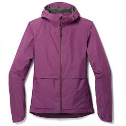 Janji Women's Rainrunner Pack Jacket - Deep Orchid