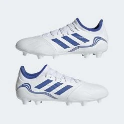 Adidas Men's Copa Sense .3 FG Soccer Shoe - White/Hi Res Blue 13 Adidas Men's Copa Sense .3 FG Soccer Shoe - White/Hi Res Blue