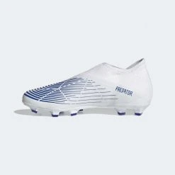 Adidas Men's Predator Edge .3 LL FG Soccer Shoe- White/Hi Res Blue