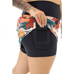 Perspective Fitwear Bottoms Women's Feel The Flow Skort - Hibiscus