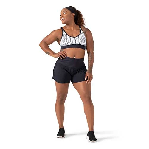 Perspective Fitwear Bottoms Women's Feel The Flow Short - Black 1 Perspective Fitwear Bottoms Women's Feel The Flow Short - Black