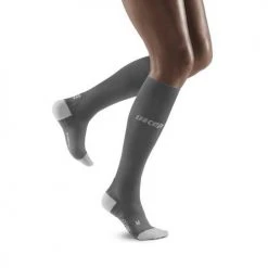 CEP Women's Ultralight Tall Compression Socks - Grey/Light Grey