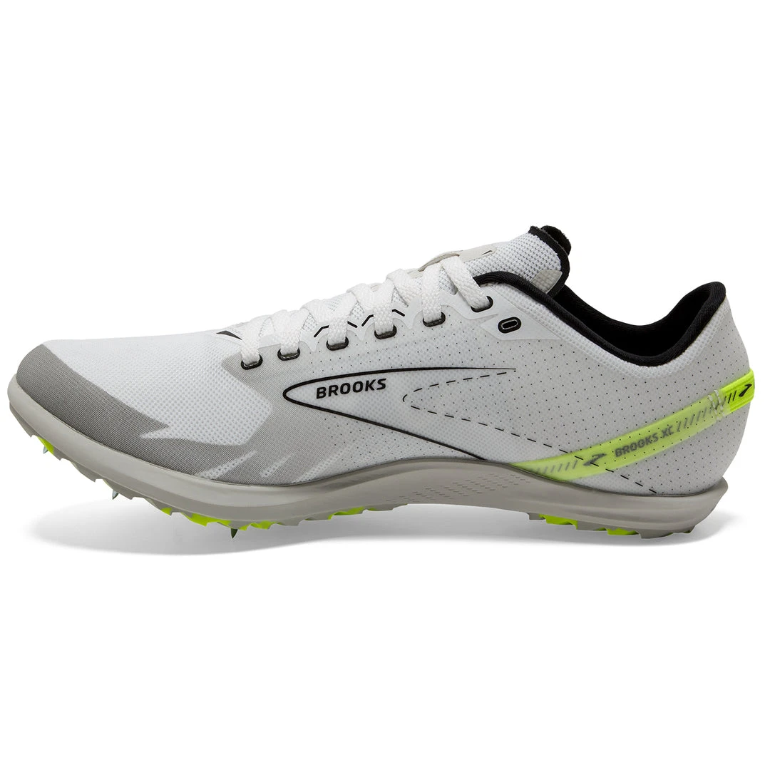 Brooks Unisex Draft XC Spike - White/Black/Nightlife - Regular (D) Shoes 4 Brooks Unisex Draft XC Spike - White/Black/Nightlife - Regular (D) Shoes