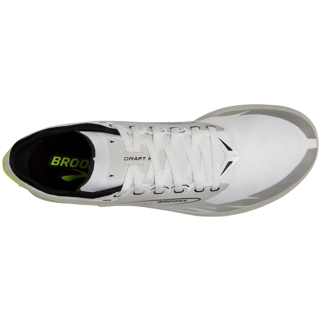 Brooks Unisex Draft XC Spike - White/Black/Nightlife - Regular (D) Shoes 5 Brooks Unisex Draft XC Spike - White/Black/Nightlife - Regular (D) Shoes