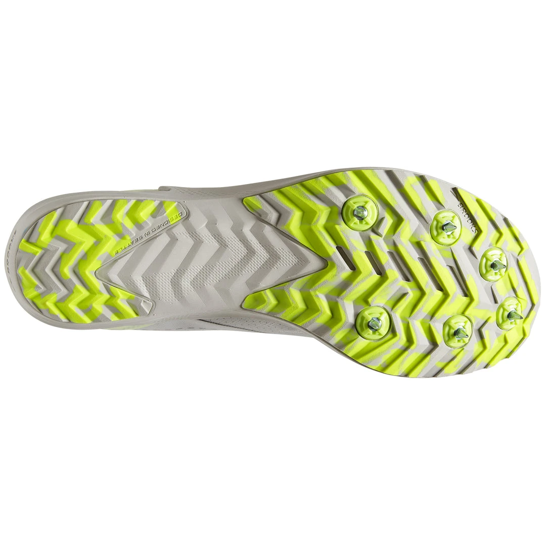 Brooks Unisex Draft XC Spike - White/Black/Nightlife - Regular (D) Shoes 6 Brooks Unisex Draft XC Spike - White/Black/Nightlife - Regular (D) Shoes