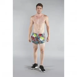 Boa Men's Stretch 1" Elite Printed Split Run Short - Punk Rock Apparel