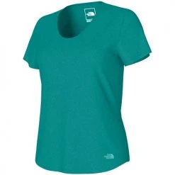 North Face Women's Terrain Short Sleeve Scoop-Neck Tee - Porcelain Green Tops