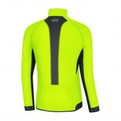 Gore Wear Men's R3 Partial GORE® WINDSTOPPER® Shirt - Neon Yellow/Black