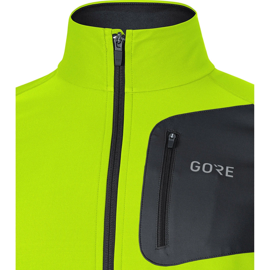 Gore Wear Men's R3 Partial GORE® WINDSTOPPER® Shirt - Neon Yellow/Black 4 Gore Wear Men's R3 Partial GORE® WINDSTOPPER® Shirt - Neon Yellow/Black