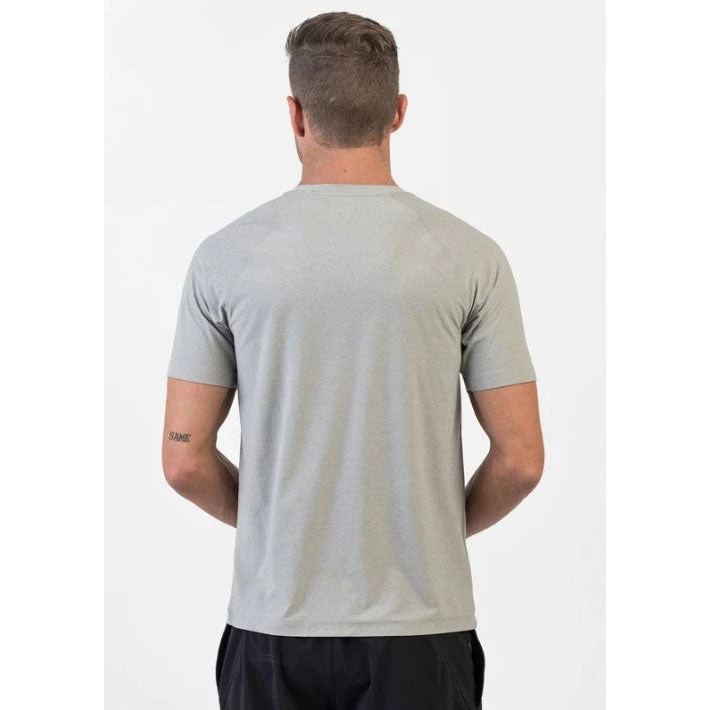 Rhone Apparel Men's Reign Short Sleeve Shirt - Light Gray Heather 3 Rhone Apparel Men's Reign Short Sleeve Shirt - Light Gray Heather