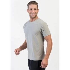 Rhone Apparel Men's Reign Short Sleeve Shirt - Light Gray Heather