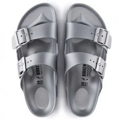 Birkenstock Shoes Arizona EVA - Silver- Medium/Narrow 9 Birkenstock Shoes Arizona EVA - Silver- Medium/Narrow