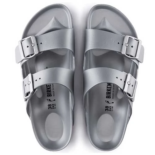 Birkenstock Shoes Arizona EVA - Silver- Medium/Narrow 5 Birkenstock Shoes Arizona EVA - Silver- Medium/Narrow