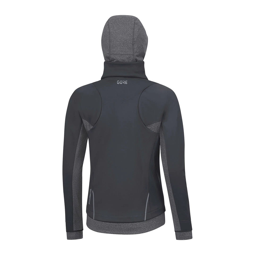 Gore Wear Tops Women's R3 GORE® WINDSTOPPER® Thermo Hoodie - Terra Grey 2 Gore Wear Tops Women's R3 GORE® WINDSTOPPER® Thermo Hoodie - Terra Grey