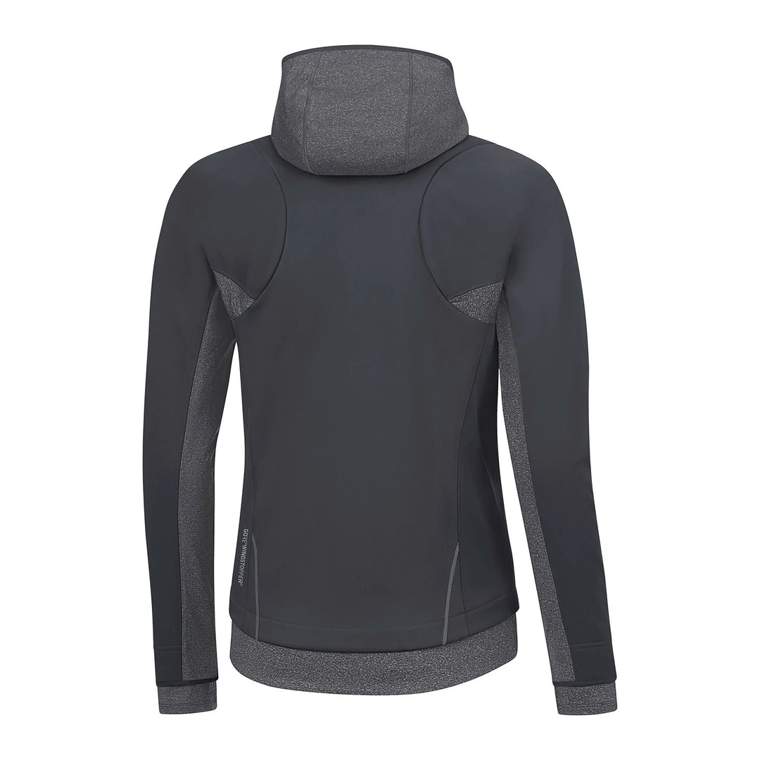 Gore Wear Tops Women's R3 GORE® WINDSTOPPER® Thermo Hoodie - Terra Grey 4 Gore Wear Tops Women's R3 GORE® WINDSTOPPER® Thermo Hoodie - Terra Grey