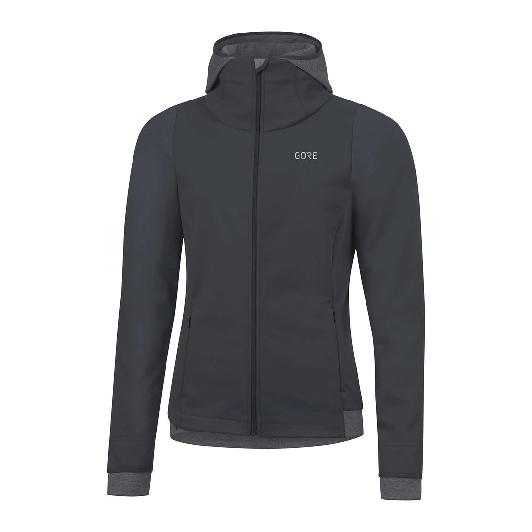 Gore Wear Tops Women's R3 GORE® WINDSTOPPER® Thermo Hoodie - Terra Grey 1 Gore Wear Tops Women's R3 GORE® WINDSTOPPER® Thermo Hoodie - Terra Grey