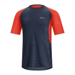 Gore Wear Men's R5 Shirt - Orbit Blue/Fireball