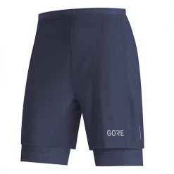 Gore Wear Men's R5 2in1 Shorts - Orbit Blue Bottoms