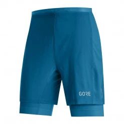 Gore Wear Men's R5 2in1 Shorts - Sphere Blue