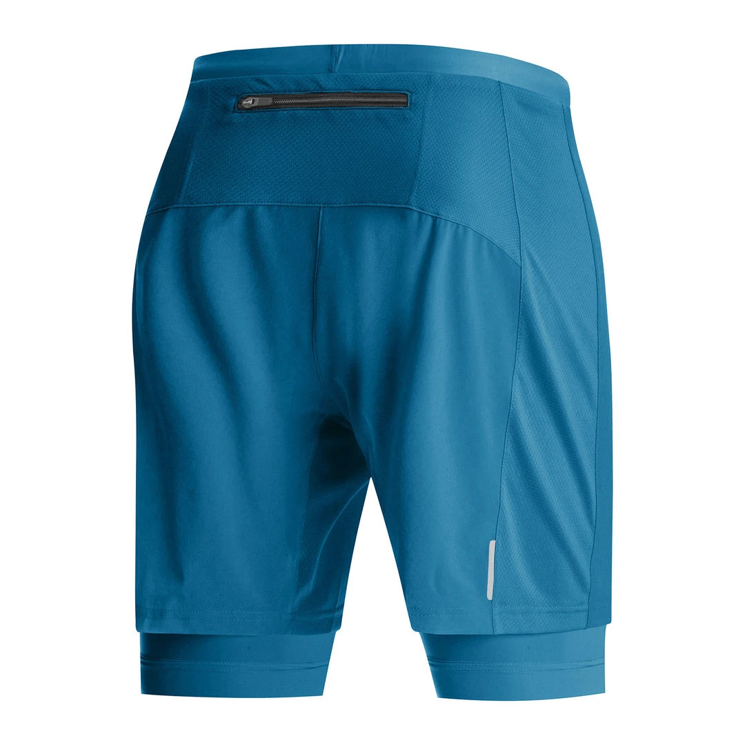 Gore Wear Men's R5 2in1 Shorts - Sphere Blue 2 Gore Wear Men's R5 2in1 Shorts - Sphere Blue