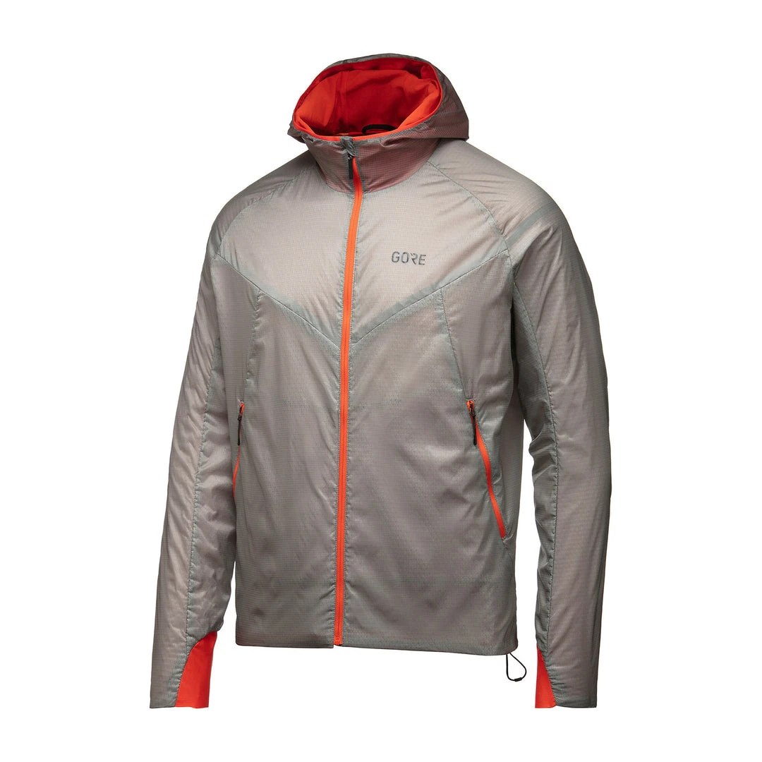 Gore Wear Apparel Men's R5 GORE-TEX INFINIUM™ Insulated Jacket- Lab Gray/Fireball 3 Gore Wear Apparel Men's R5 GORE-TEX INFINIUM™ Insulated Jacket- Lab Gray/Fireball