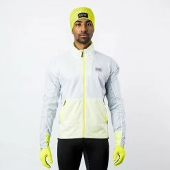 Gore Wear Apparel Men's Drive Jacket - White/Neon Yellow