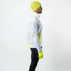 Gore Wear Apparel Men's Drive Jacket - White/Neon Yellow 9 Gore Wear Apparel Men's Drive Jacket - White/Neon Yellow