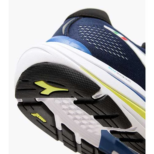 Diadora Men's Mythos Vortice 7 Running Shoe -Black Iris/White/Neon Yellow - Regular (D) Shoes 2 Diadora Men's Mythos Vortice 7 Running Shoe -Black Iris/White/Neon Yellow - Regular (D) Shoes