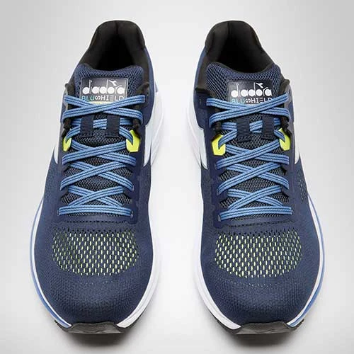 Diadora Men's Mythos Vortice 7 Running Shoe -Black Iris/White/Neon Yellow - Regular (D) Shoes 3 Diadora Men's Mythos Vortice 7 Running Shoe -Black Iris/White/Neon Yellow - Regular (D) Shoes