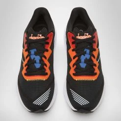 Diadora Men's Mythos Volo 2 Running Shoe- Black/White/Vermillion Orange- Regular (D)