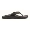 Olukai Men's Ohana Sandal - Black/Dark Shadow- Regular (D) Shoes
