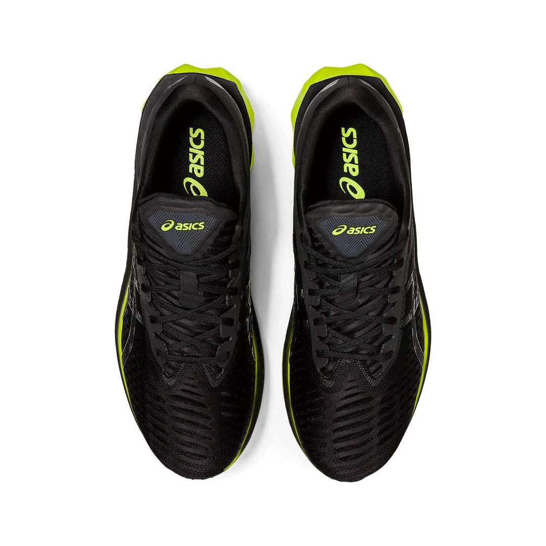 Asics Men's Novablast Running Shoe - Black/Lime Zest - Regular (D) Shoes 5 Asics Men's Novablast Running Shoe - Black/Lime Zest - Regular (D) Shoes