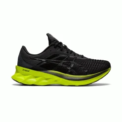 Asics Men's Novablast Running Shoe - Black/Lime Zest - Regular (D) Shoes