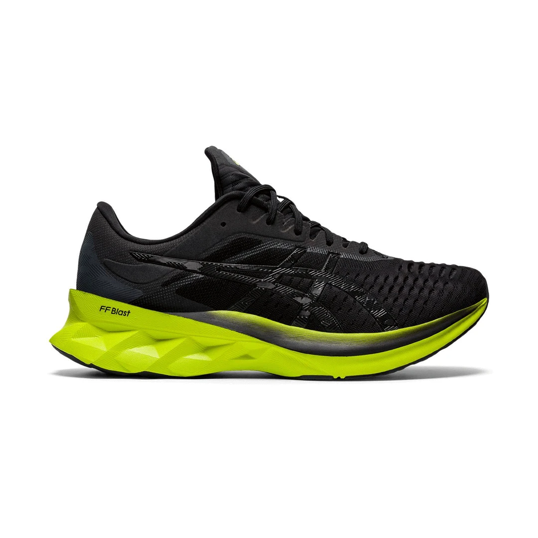 Asics Men's Novablast Running Shoe - Black/Lime Zest - Regular (D) Shoes 1 Asics Men's Novablast Running Shoe - Black/Lime Zest - Regular (D) Shoes