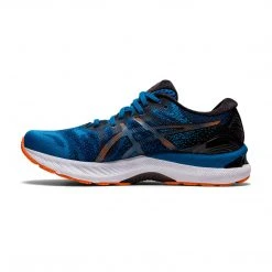Asics Shoes Men's Gel-Nimbus 23 Running Shoe - Reborn Blue/Black - Regular (D)