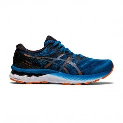 Asics Shoes Men's Gel-Nimbus 23 Running Shoe - Reborn Blue/Black - Regular (D)