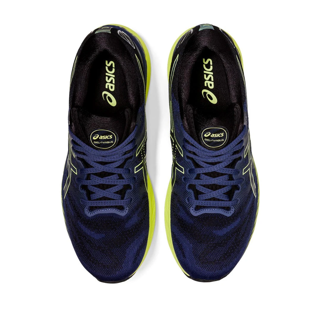 Asics Men's Gel-Nimbus 23 Running Shoe - Thunder Blue/Glow Yellow - Regular (D) 6 Asics Men's Gel-Nimbus 23 Running Shoe - Thunder Blue/Glow Yellow - Regular (D)