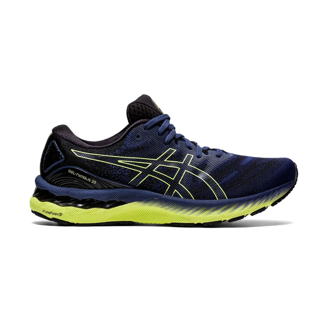 Asics Men's Gel-Nimbus 23 Running Shoe - Thunder Blue/Glow Yellow - Regular (D) 1 Asics Men's Gel-Nimbus 23 Running Shoe - Thunder Blue/Glow Yellow - Regular (D)