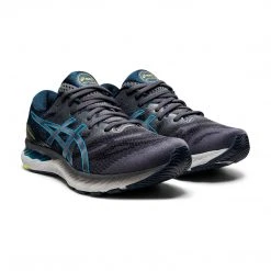 Asics Men's Gel-Nimbus 23 Running Shoe - Carrier Grey/Digital Aqua - Regular (D) Shoes 9 Asics Men's Gel-Nimbus 23 Running Shoe - Carrier Grey/Digital Aqua - Regular (D) Shoes