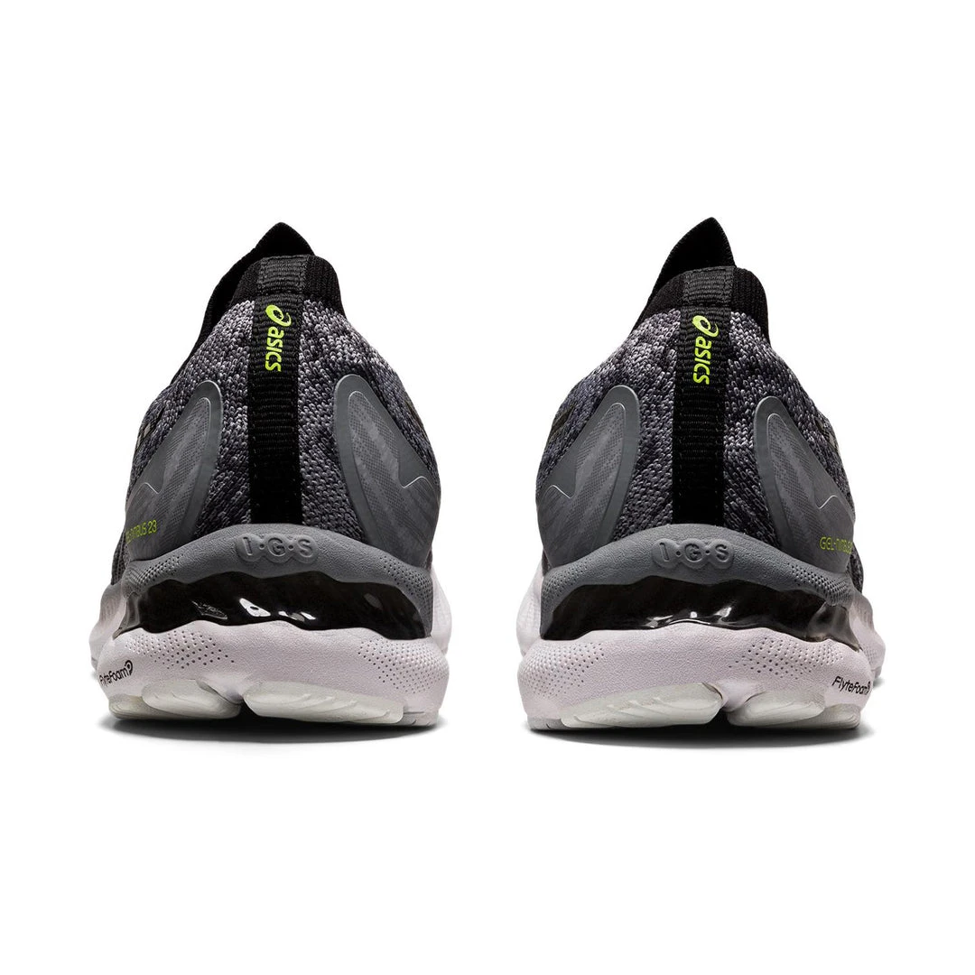 Asics Men's Gel-Nimbus 23 Knit Running Shoe - Sheet Rock/Black - Regular (D) Shoes 5 Asics Men's Gel-Nimbus 23 Knit Running Shoe - Sheet Rock/Black - Regular (D) Shoes