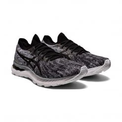 Asics Men's Gel-Nimbus 23 Knit Running Shoe - Sheet Rock/Black - Regular (D) Shoes 9 Asics Men's Gel-Nimbus 23 Knit Running Shoe - Sheet Rock/Black - Regular (D) Shoes