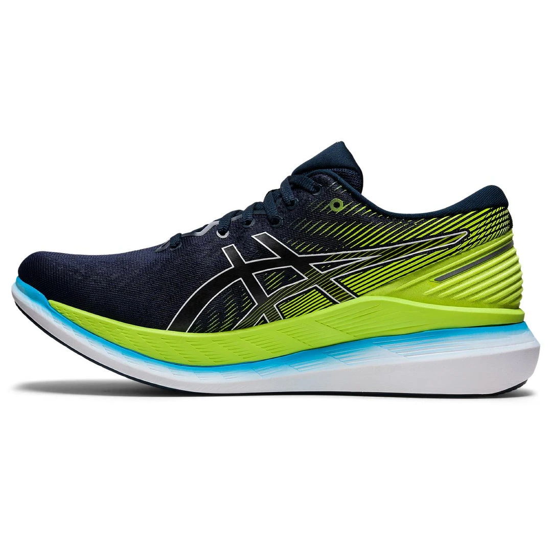 Asics Men's Glideride 2 Running Shoes - French Blue/Hazard Green- Regular (D) 2 Asics Men's Glideride 2 Running Shoes - French Blue/Hazard Green- Regular (D)