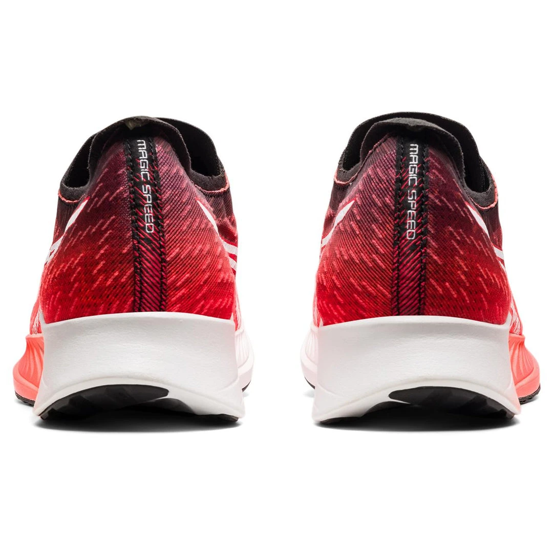 Asics Men's Magic Speed Running Shoe - Sunrise Red/White - Regular (D) 5 Asics Men's Magic Speed Running Shoe - Sunrise Red/White - Regular (D)
