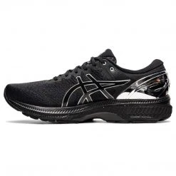 Asics Men's Gel-Kayano 27 Platinum Running Shoe - Black/Pure Silver - Regular (D)