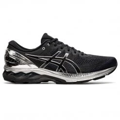Asics Men's Gel-Kayano 27 Platinum Running Shoe - Black/Pure Silver - Regular (D)