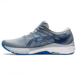 Asics Men's GT-2000 10 Running Shoe - Sheet Rock/Electric Blue - Regular (D)