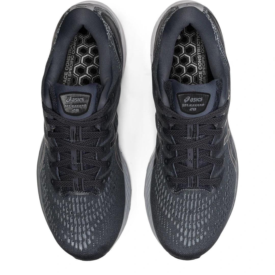 Asics Men's Gel Kayano 28 Running Shoe: Carrier Grey/Black - Wide (2E) 6 Asics Men's Gel Kayano 28 Running Shoe: Carrier Grey/Black - Wide (2E)