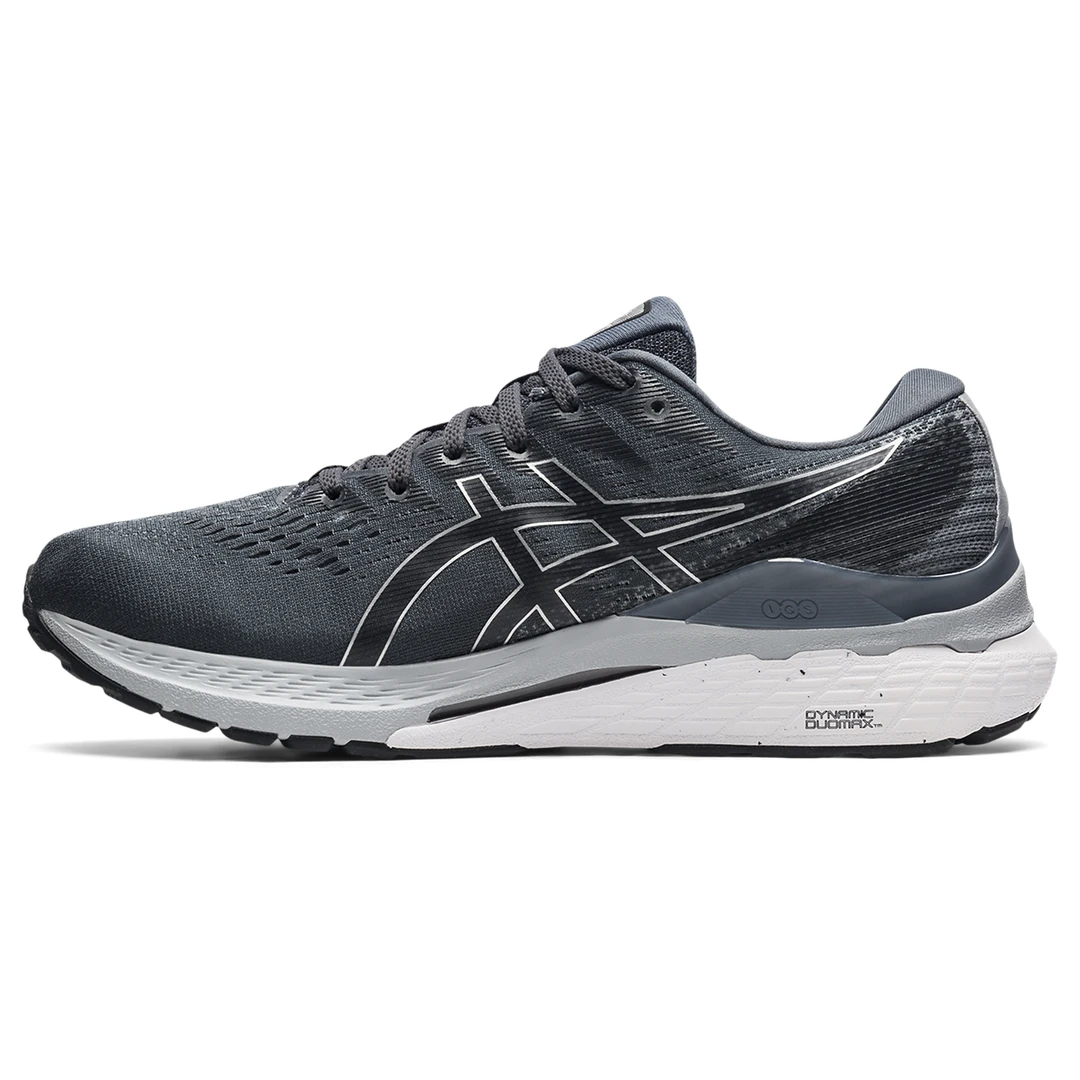 Asics Men's Gel Kayano 28 Running Shoe: Carrier Grey/Black - Wide (2E) 2 Asics Men's Gel Kayano 28 Running Shoe: Carrier Grey/Black - Wide (2E)